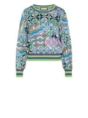 SEMPERLEI – Blusen-Pullover mit Streifenbund