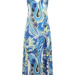 Paisley-Maxikleid Seide-Viskose