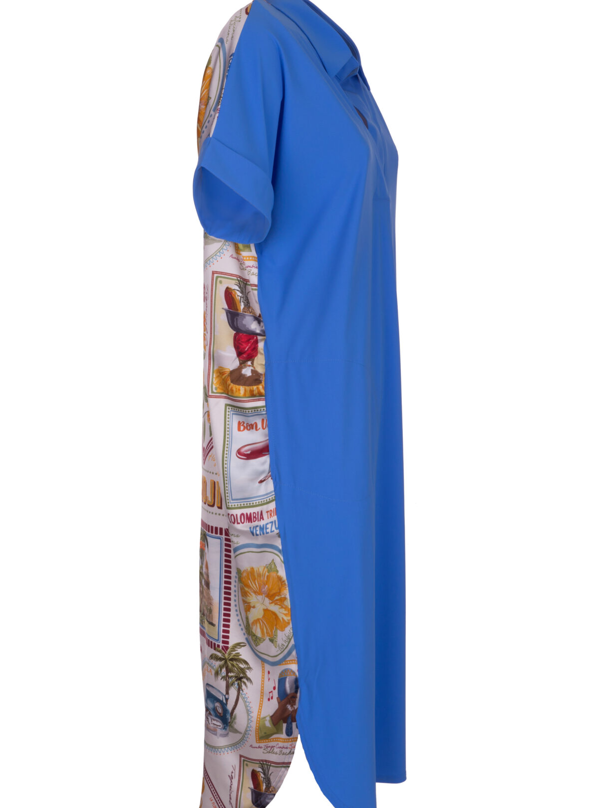 Hemdblusenkleid mit überraschender Rückseite