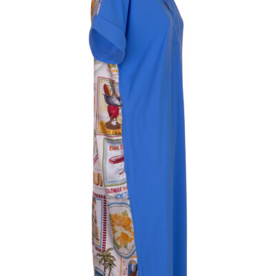 Hemdblusenkleid mit überraschender Rückseite