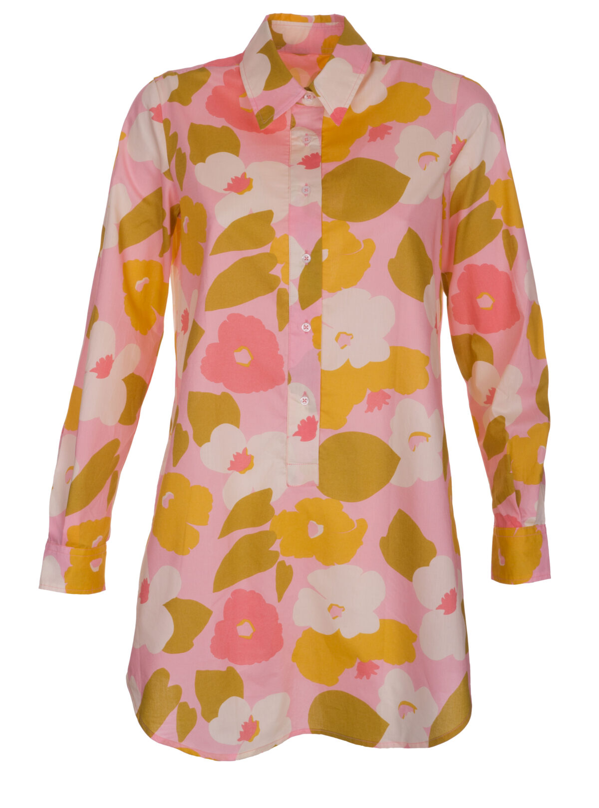 Longbluse Flower Print