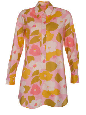 MADE BY LA CASA – LONGBLUSE FLOWER PRINT AUS BAUMWOLLE