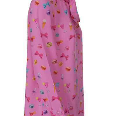 Maison de l'île Bluse mit Macarons-Print – Seitenansicht